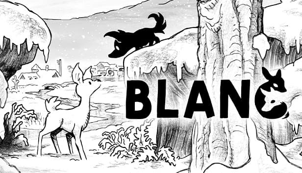 Blanc — Steam store artwork for Best Couch Co-Op Cozy Games